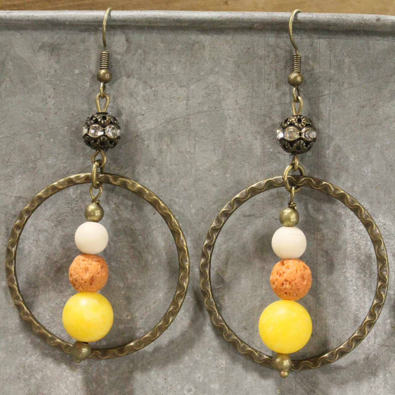 Candy Corn Time Of Year Dangle Drop Earrings