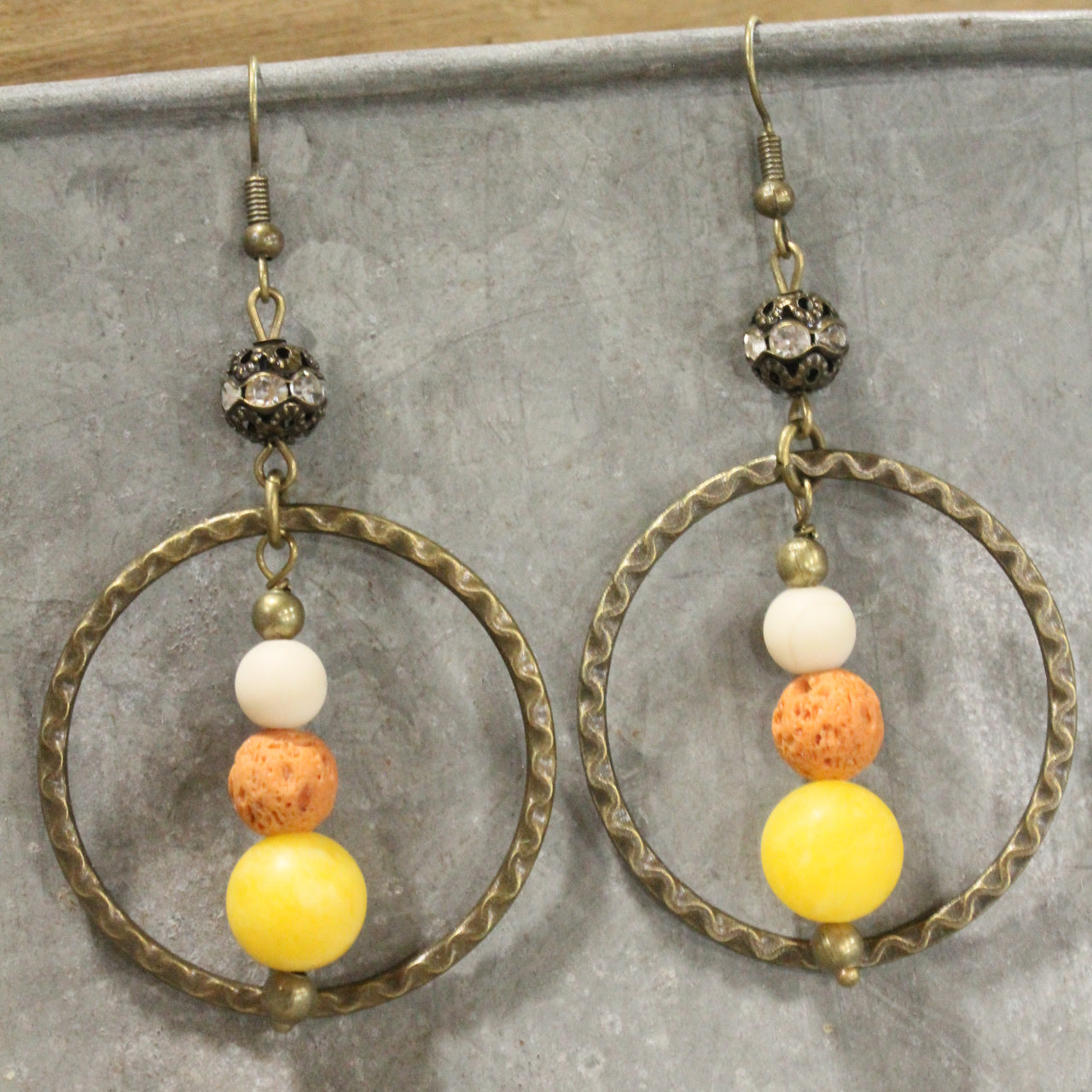 Candy Corn Time Of Year Dangle Drop Earrings