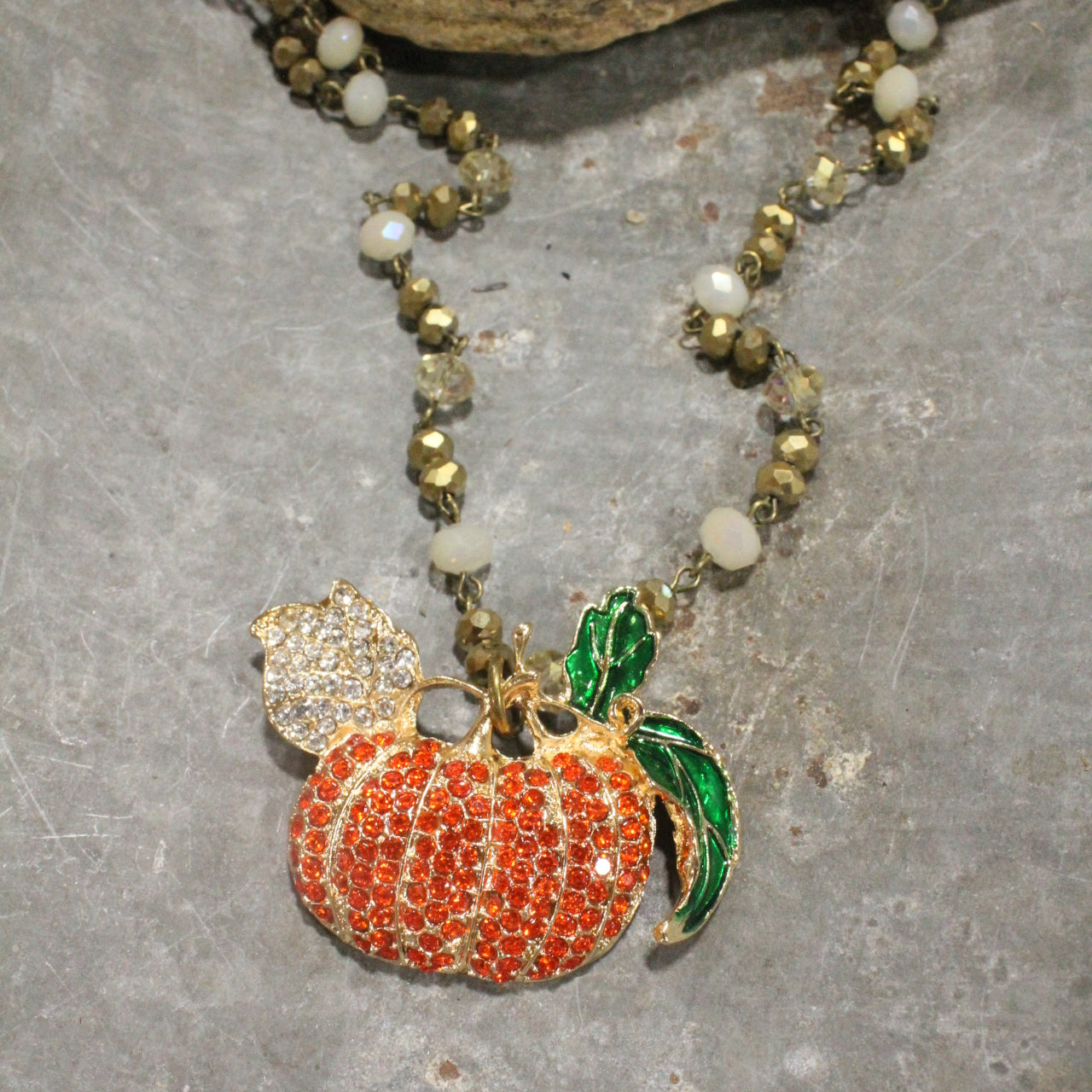 Bountiful Harvest Pumpkin Necklace