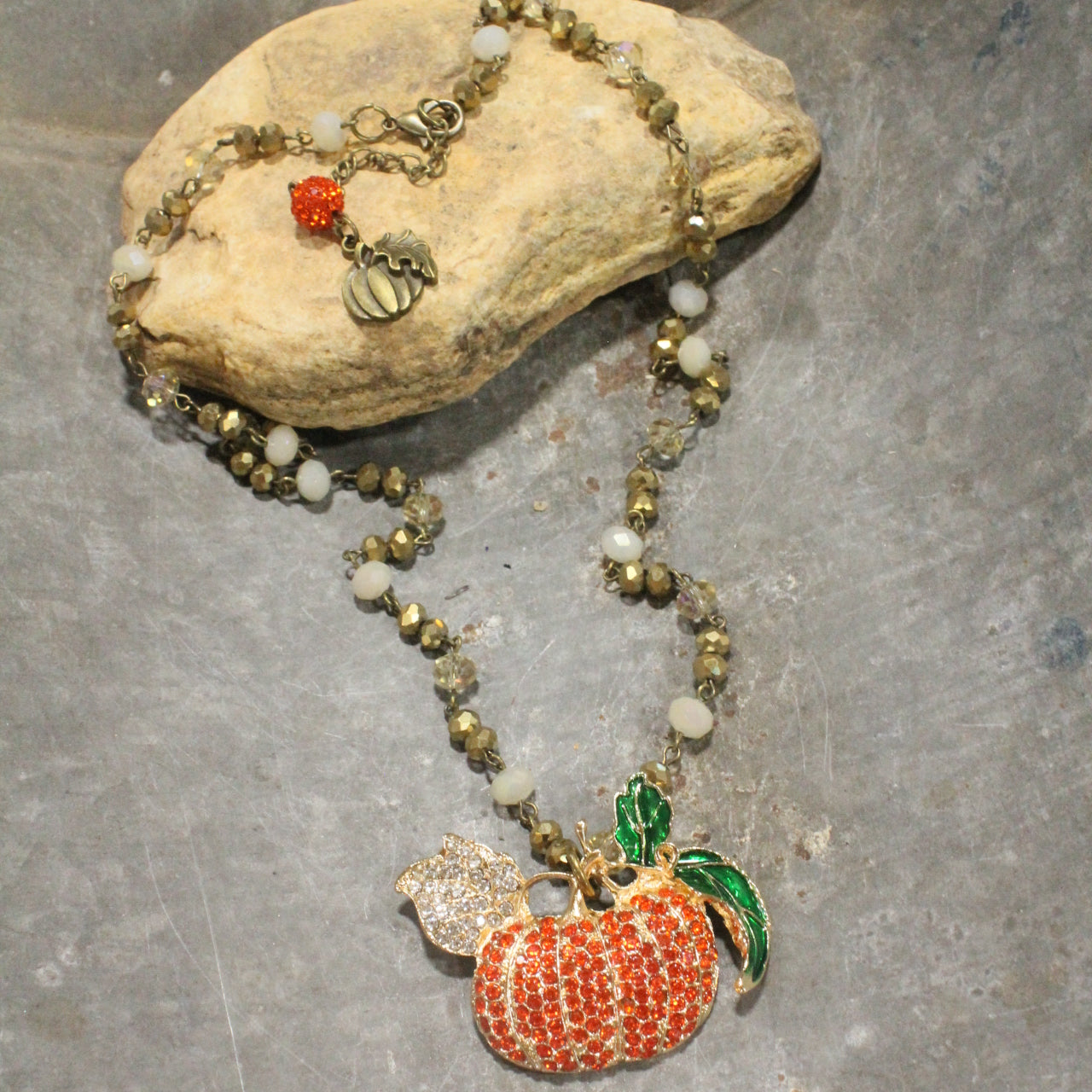 Bountiful Harvest Pumpkin Necklace