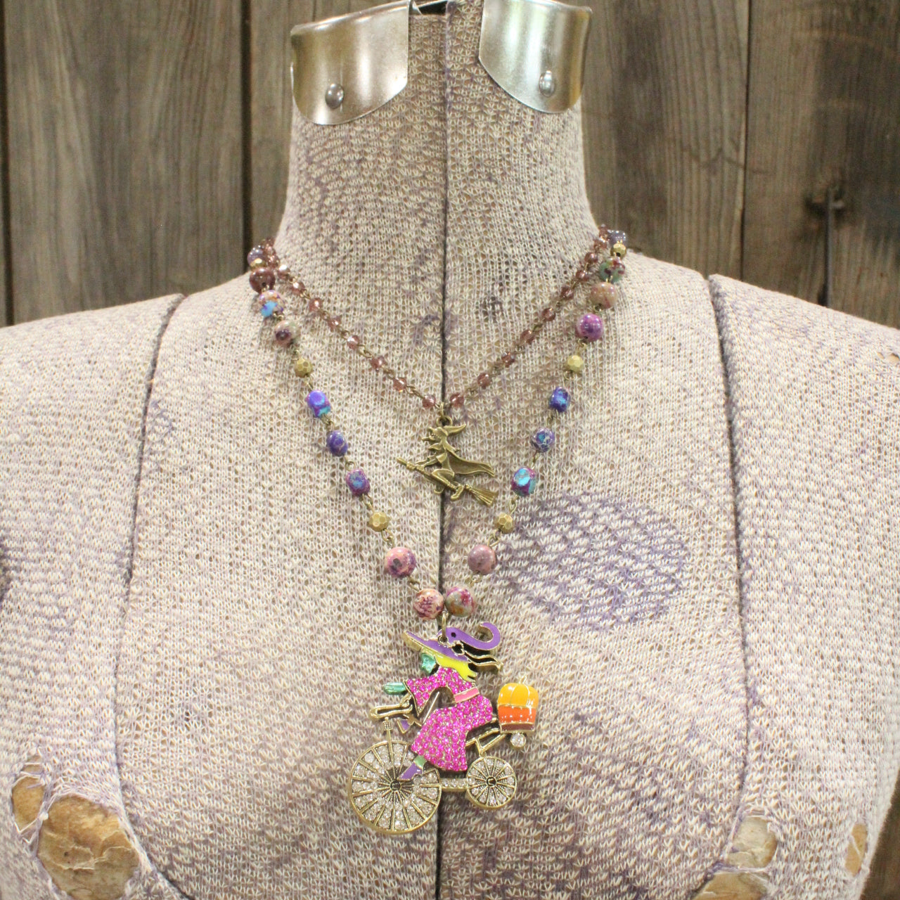 Purple Passion Witch Layered Necklace