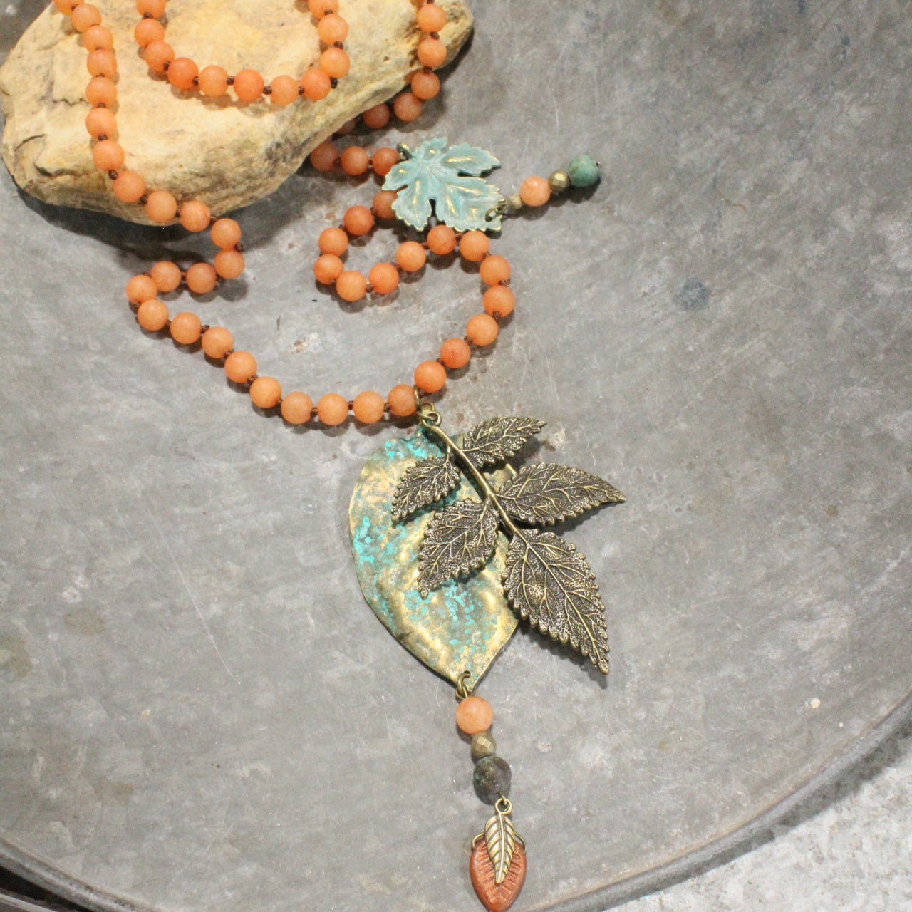 Falling Into Leaves Necklace