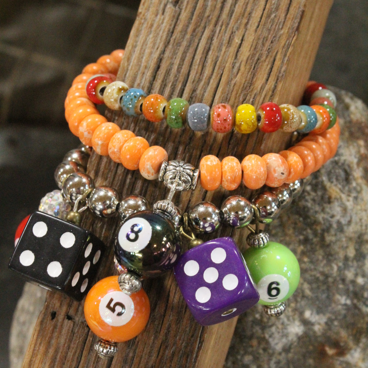 Game Of Pool Charm’d Bracelet Set