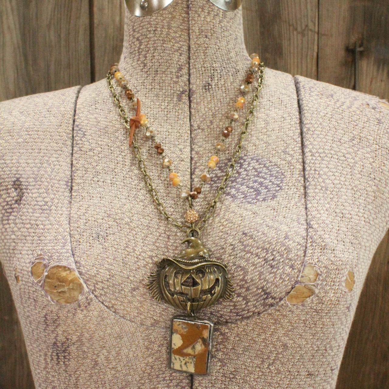 Falling For This Scarecrow Layered Necklace