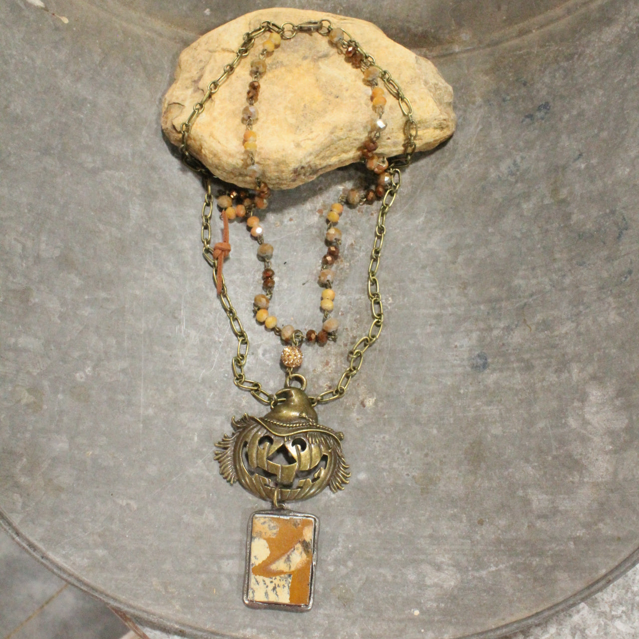 Falling For This Scarecrow Layered Necklace