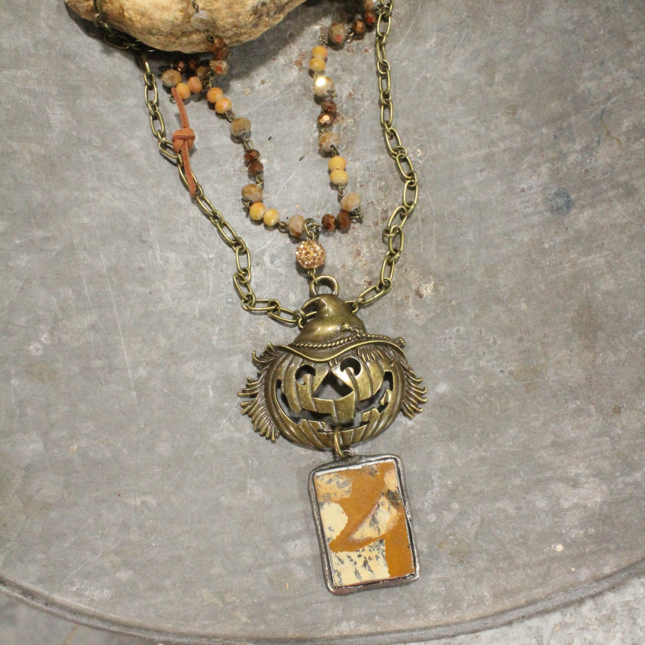Falling For This Scarecrow Layered Necklace