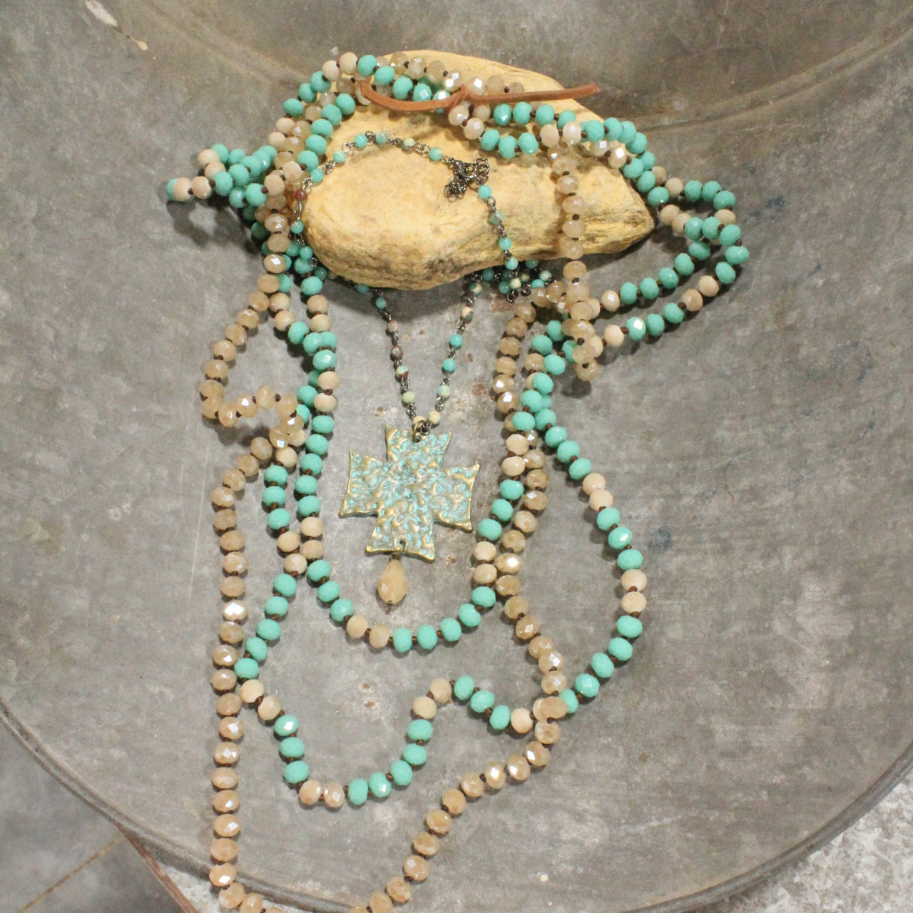 God Speed Cross Layered Necklace