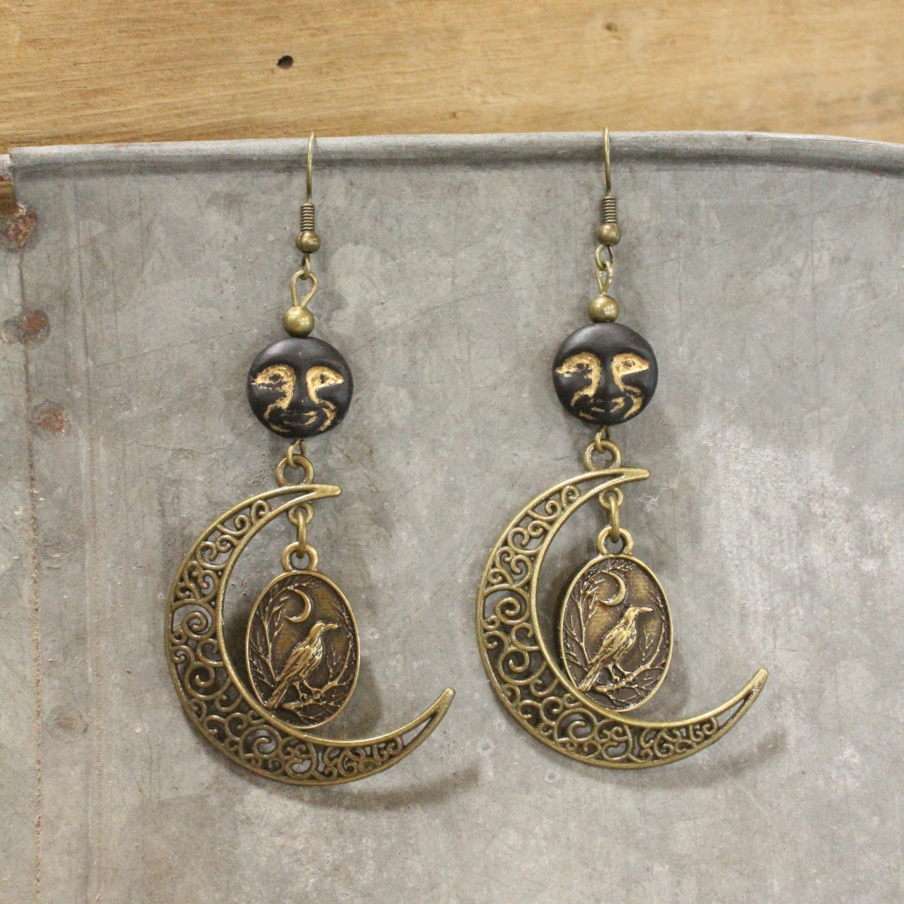 I See The Moon Dangle Drop Earrings