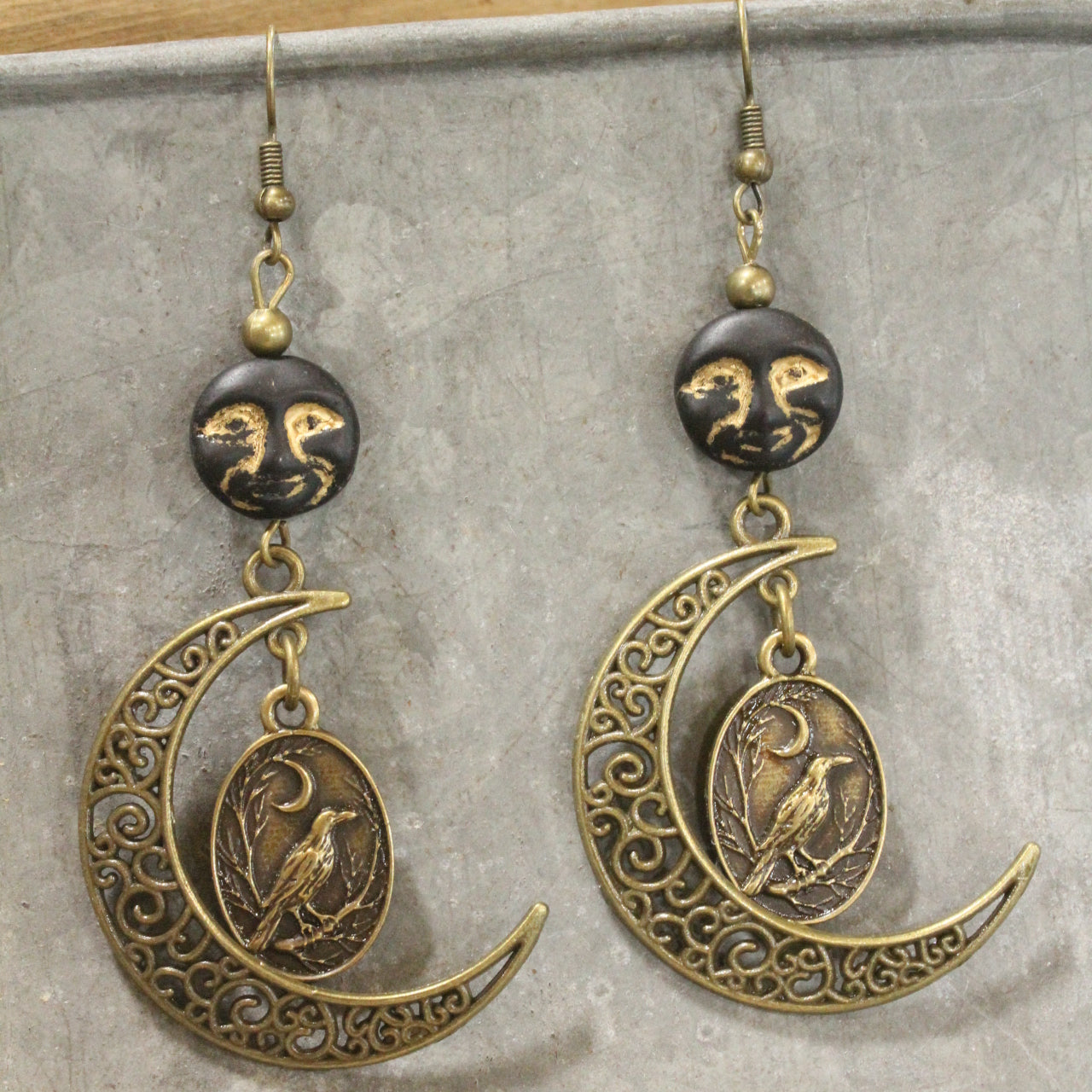 I See The Moon Dangle Drop Earrings
