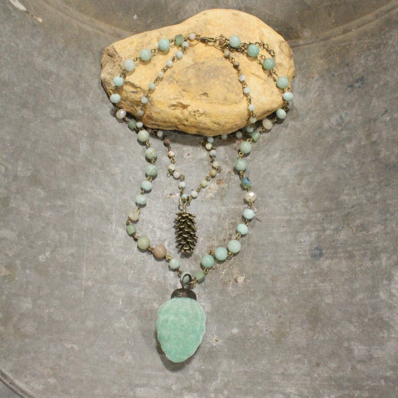 Pinecone Picking Fall Layered Necklace