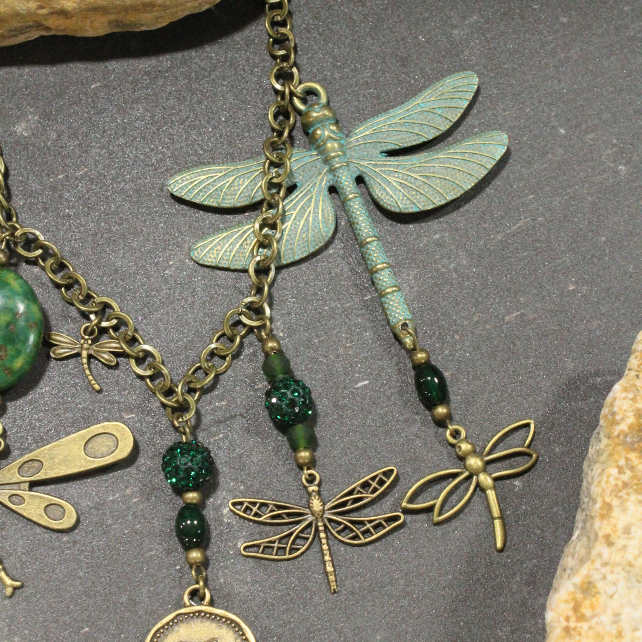Keep Flying Dragonfly Charm'd Necklace