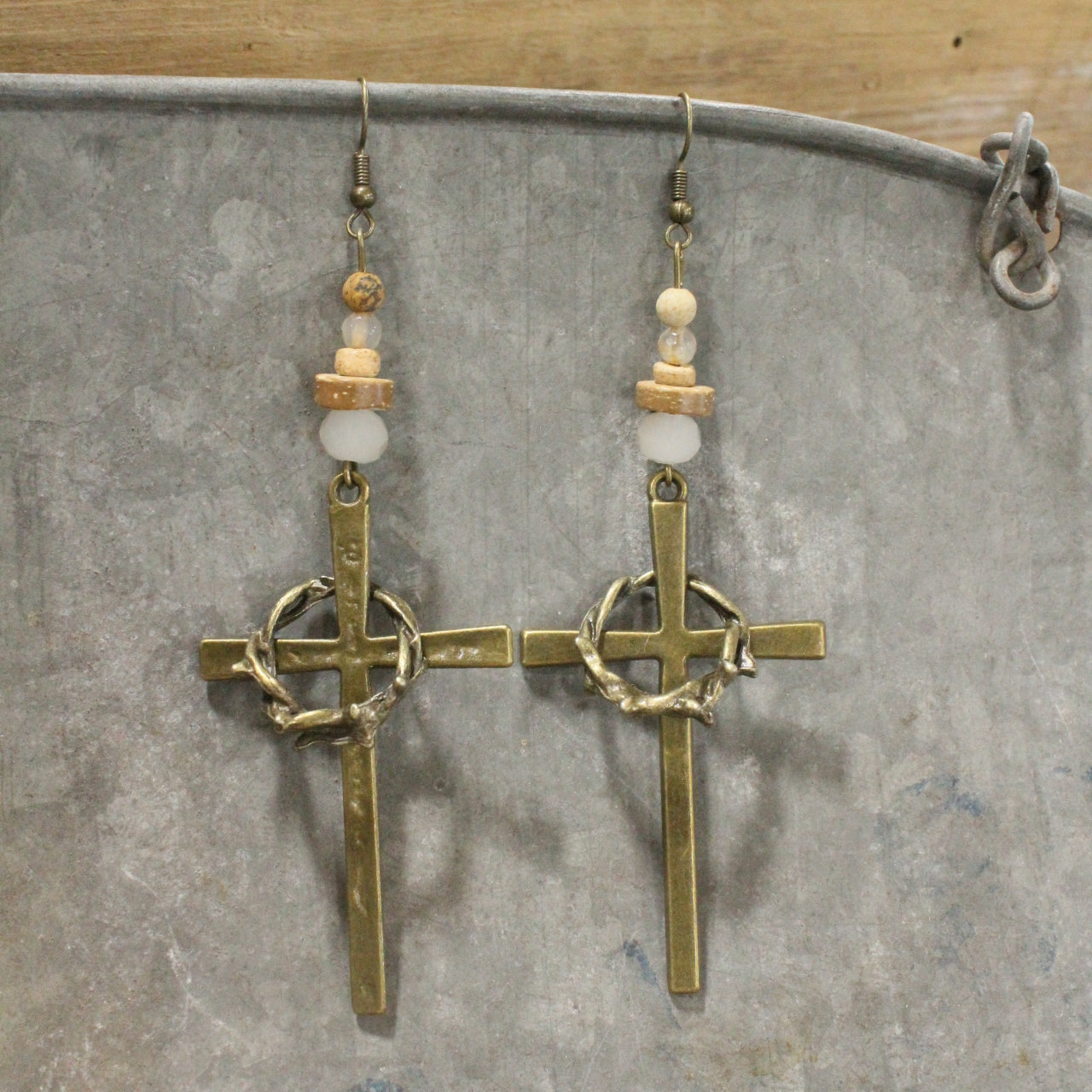 The Corner Stone Dangle Drop Earrings