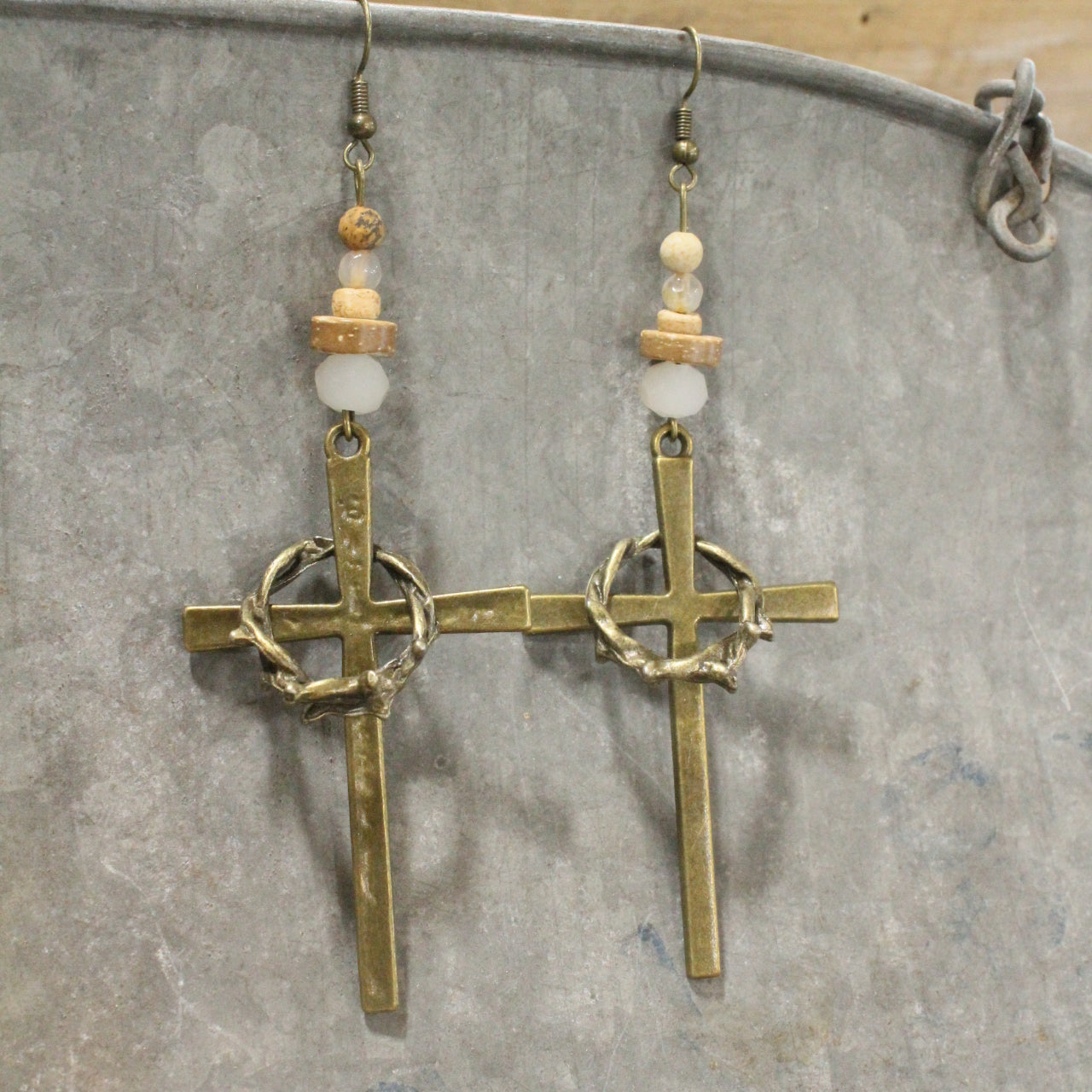 The Corner Stone Dangle Drop Earrings