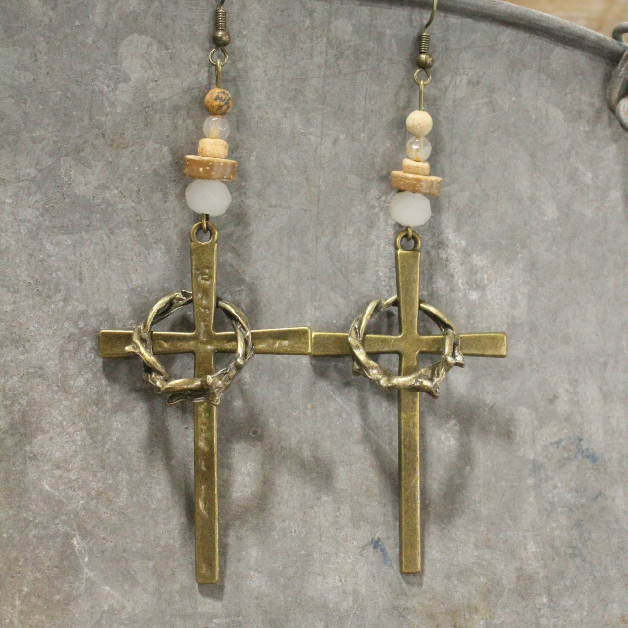 The Corner Stone Dangle Drop Earrings