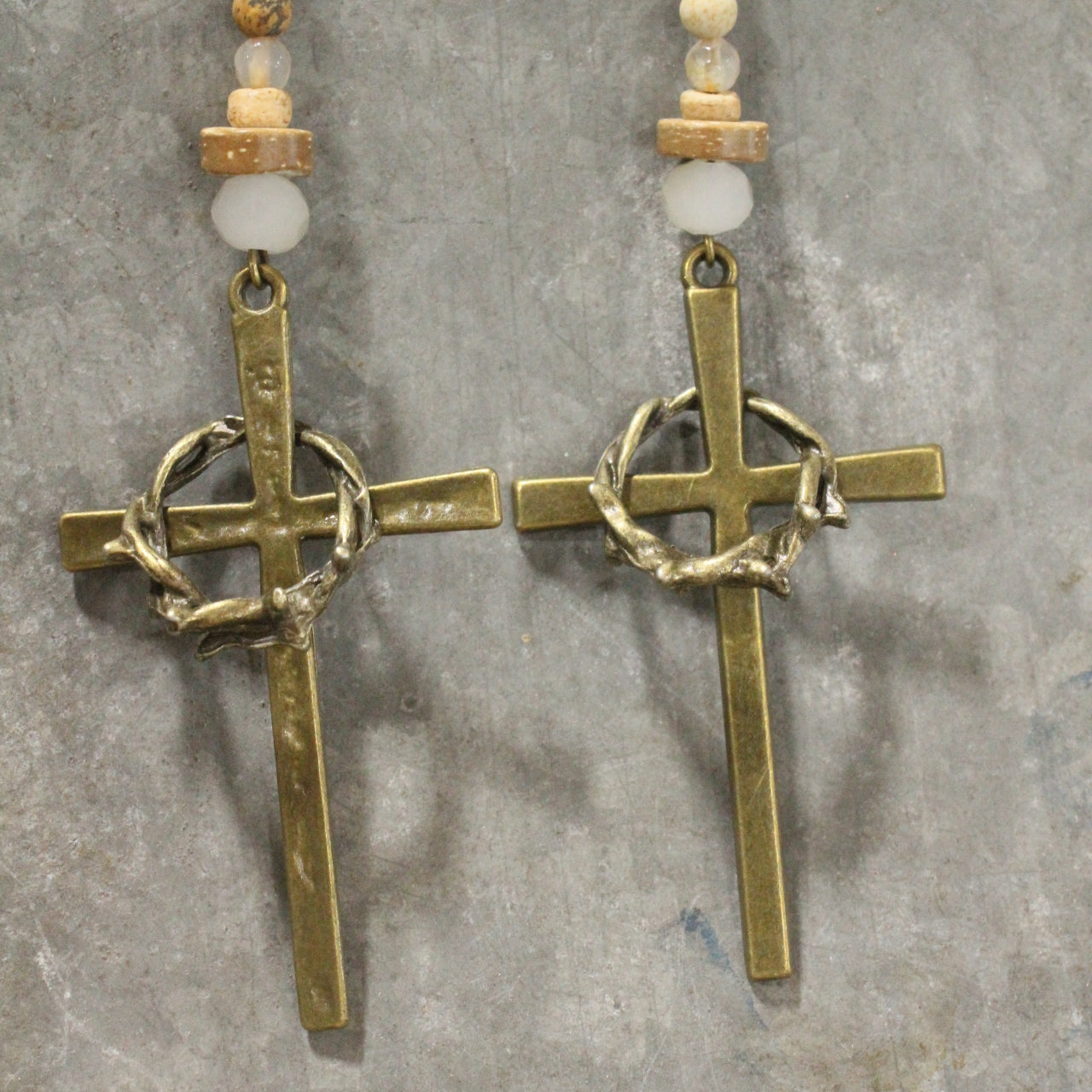The Corner Stone Dangle Drop Earrings