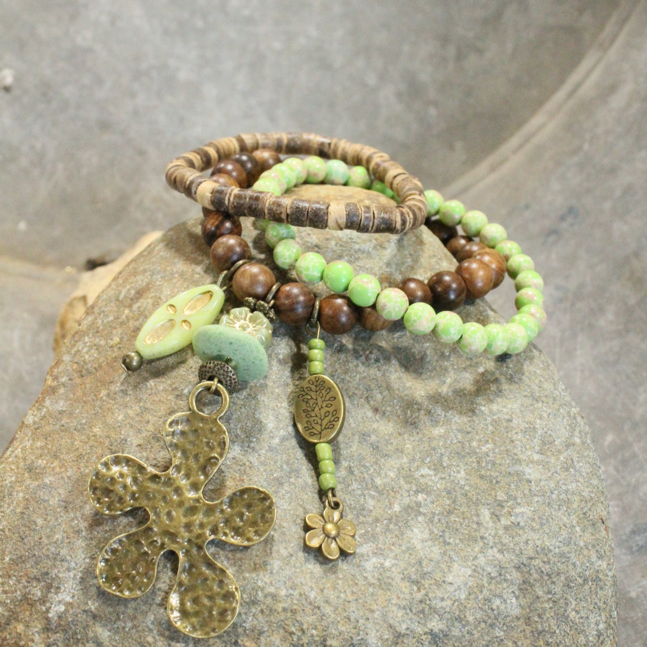 Blooming Czech Bracelet Set