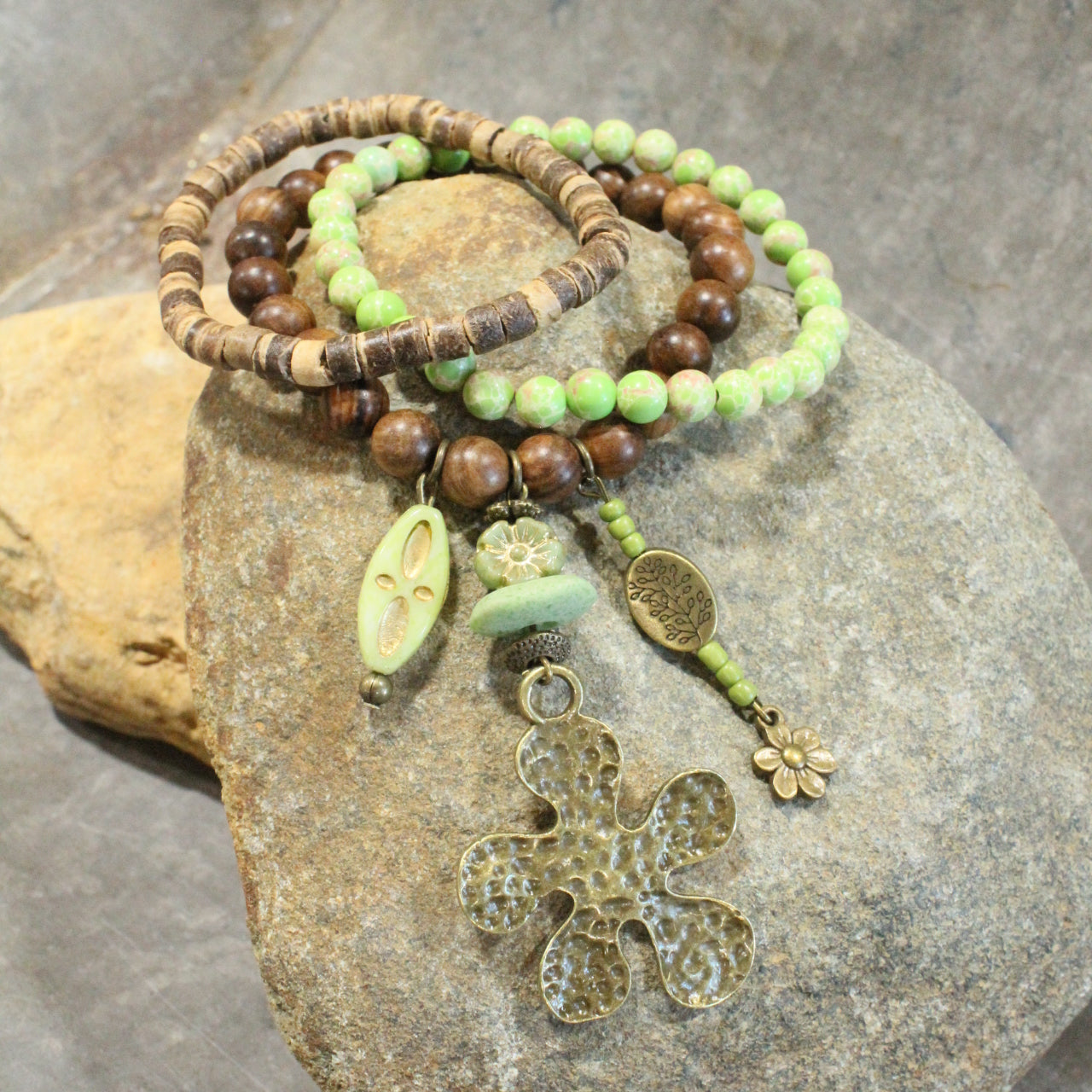 Blooming Czech Bracelet Set