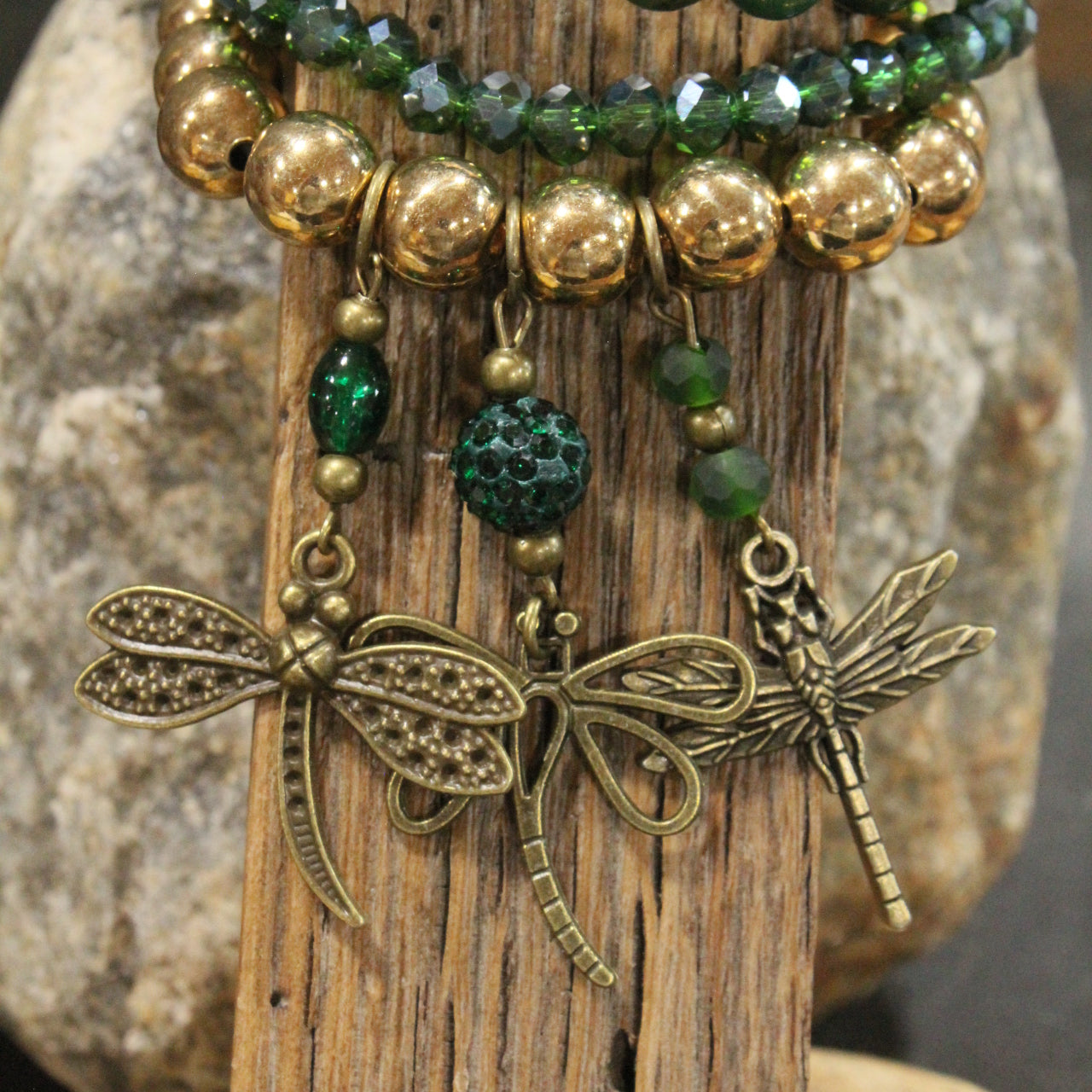Keep Flying Dragonfly Charm'd Bracelet Set