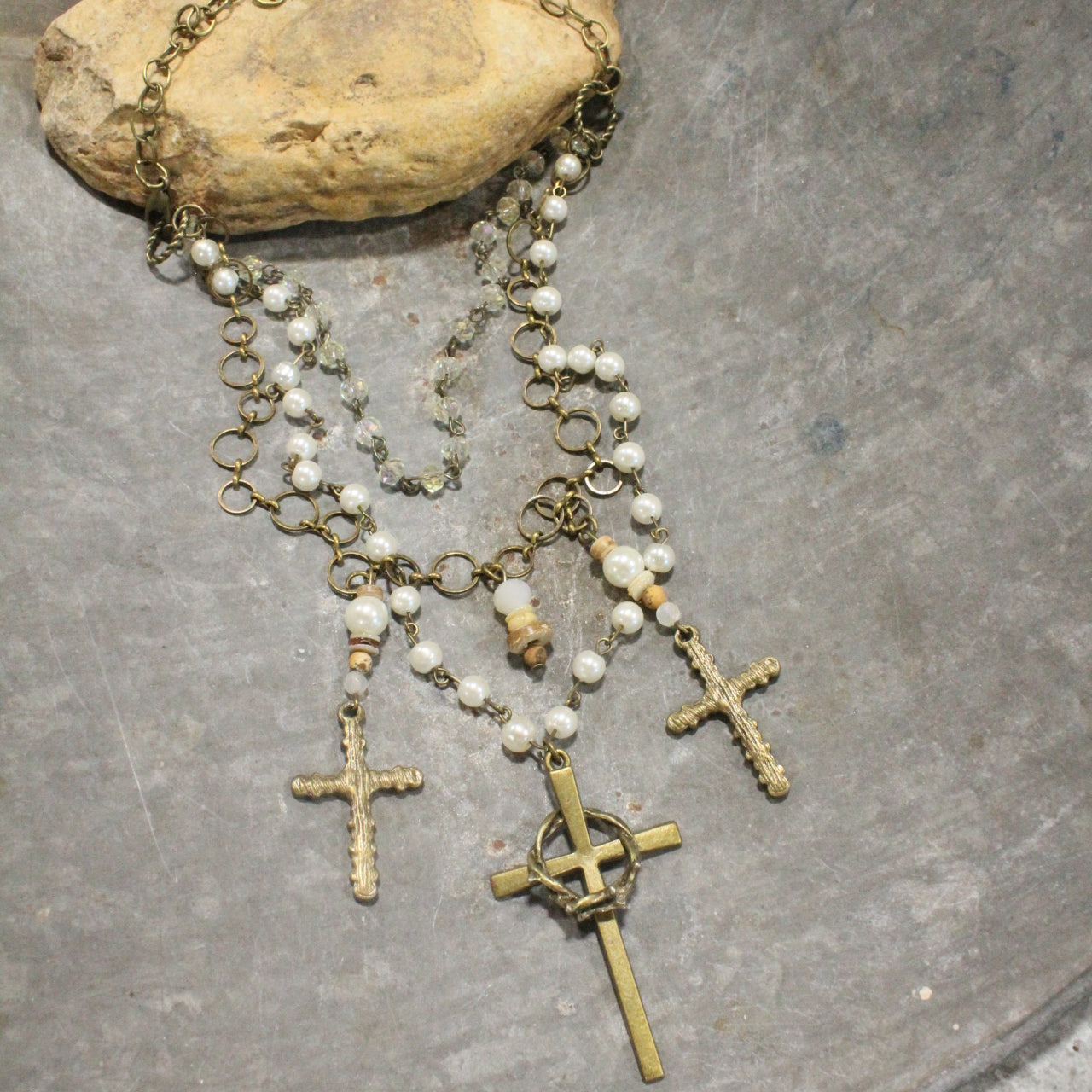 The Corner Stone Layered Necklace