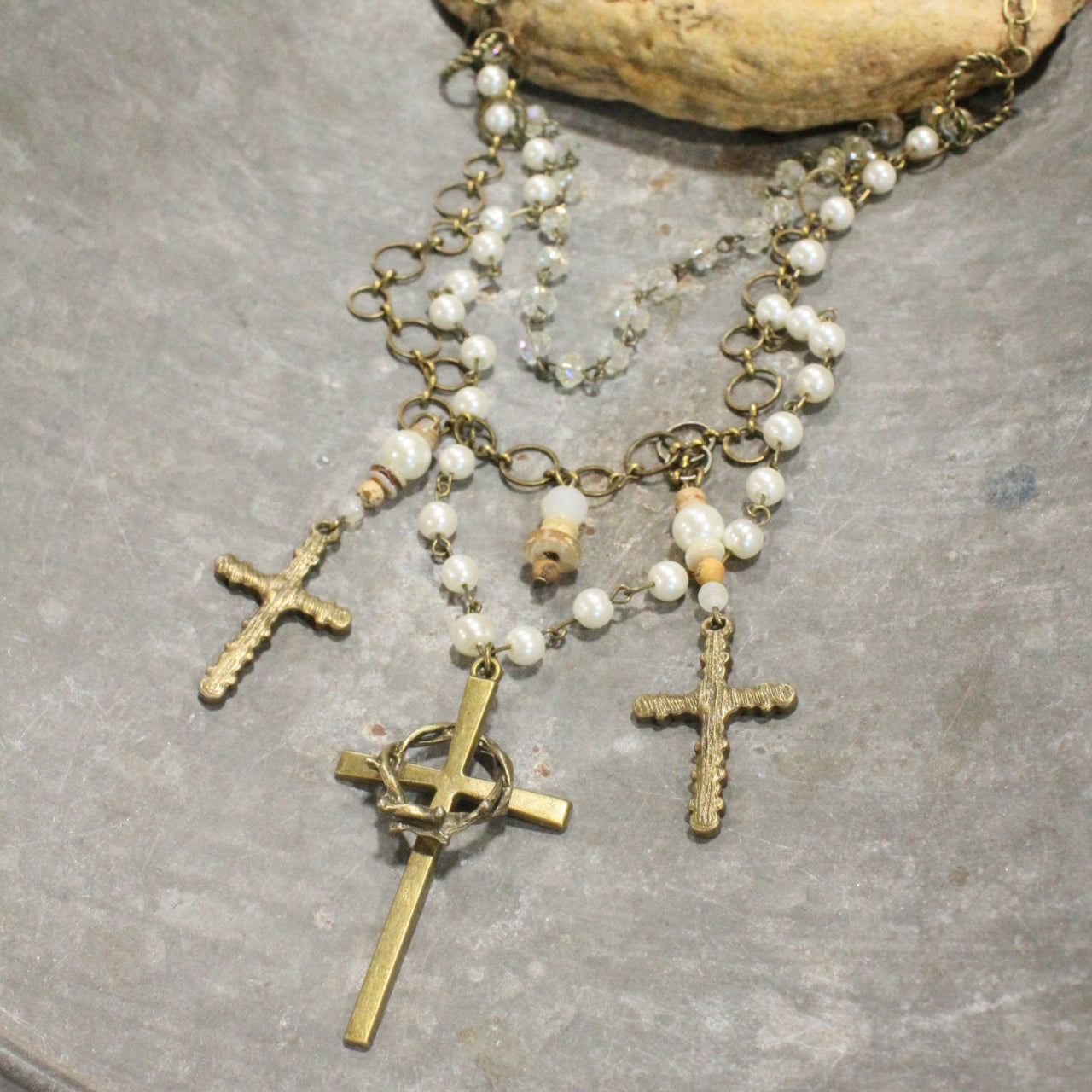 The Corner Stone Layered Necklace