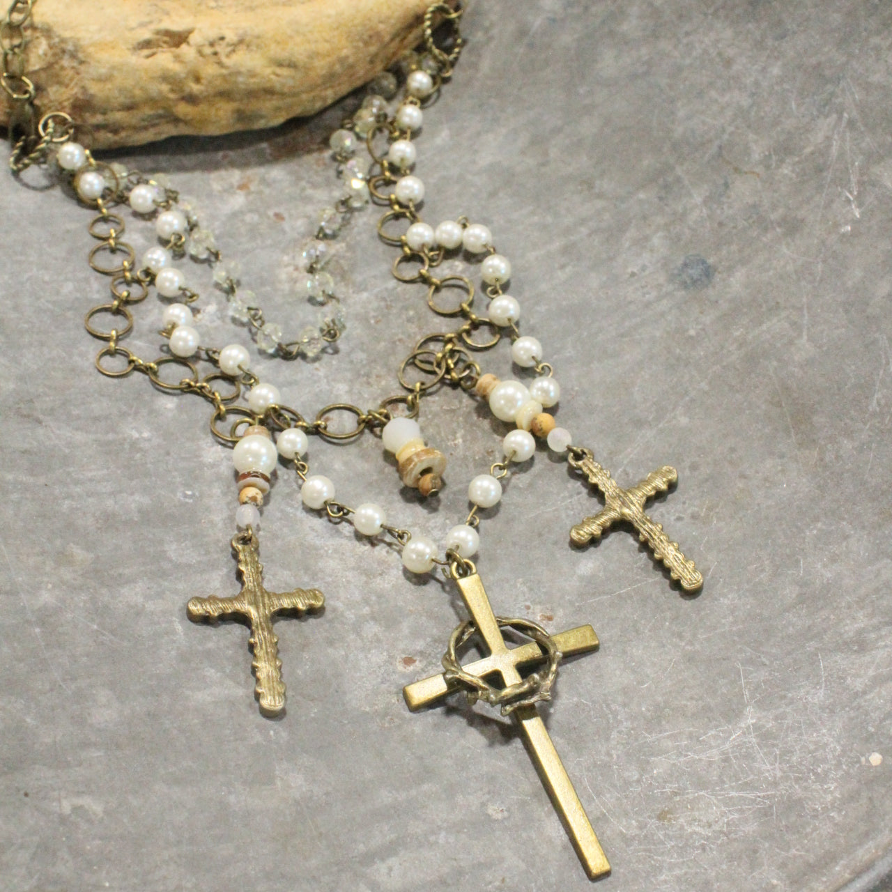 The Corner Stone Layered Necklace
