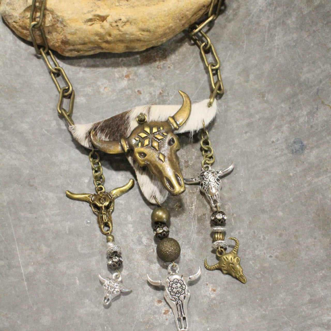 Texas Steer Necklace