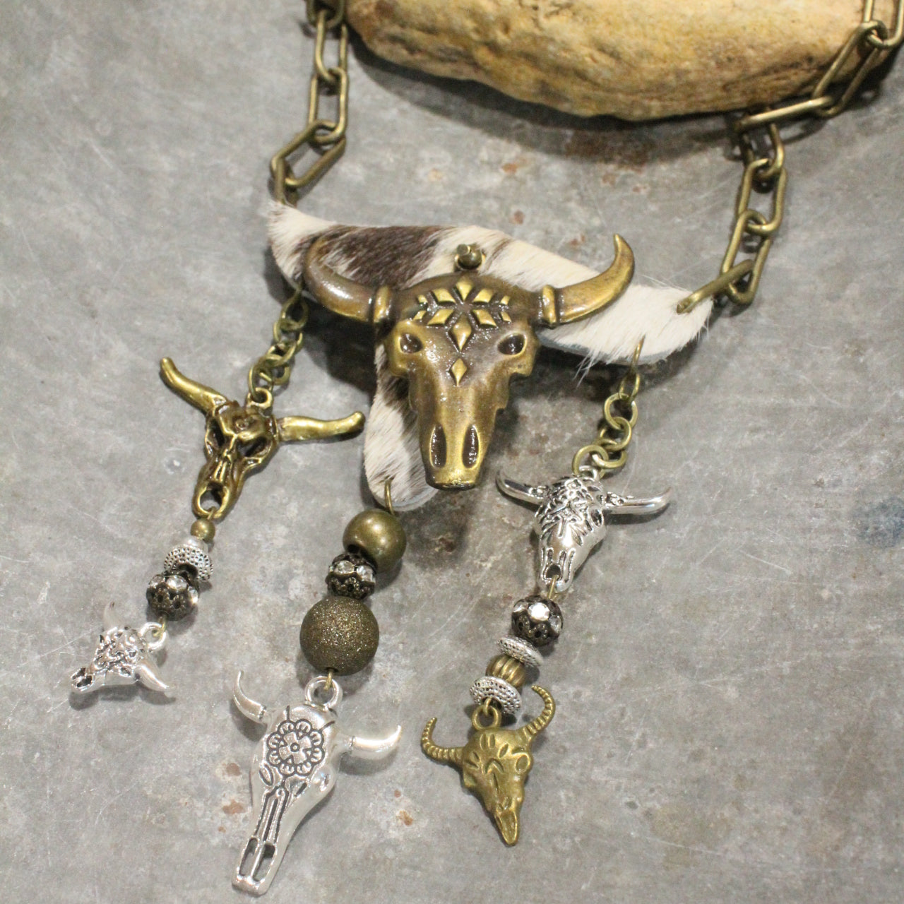 Texas Steer Necklace