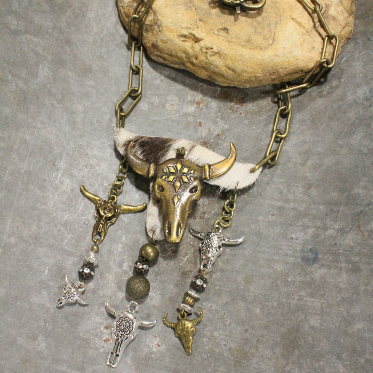 Texas Steer Necklace