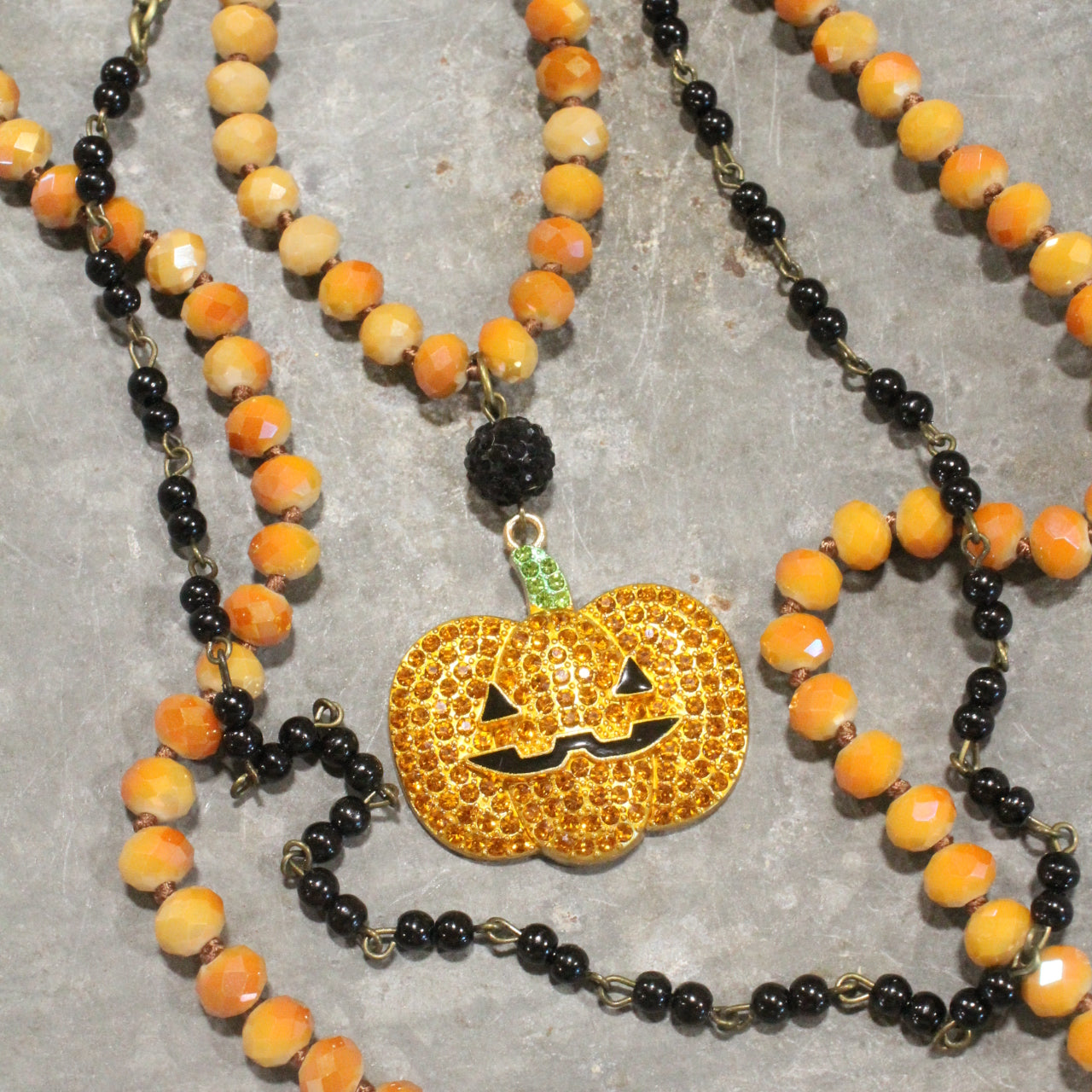 Jack Is Back Layered Glass Necklace
