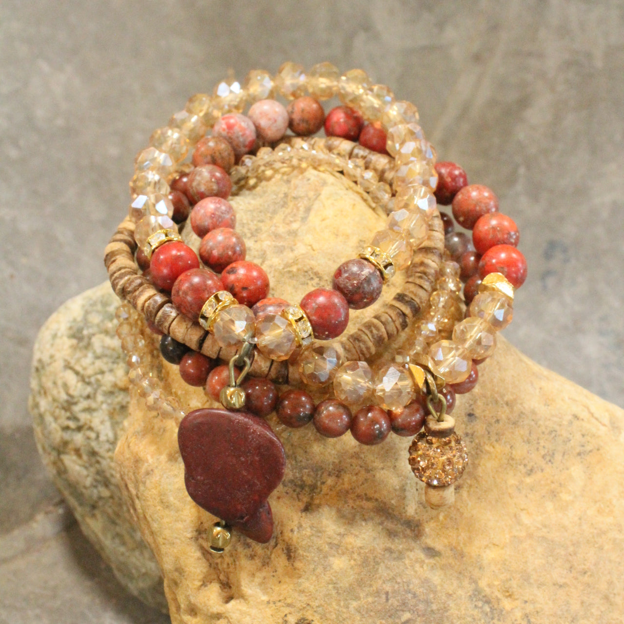 Vintage Stone & Sass Bracelet Set