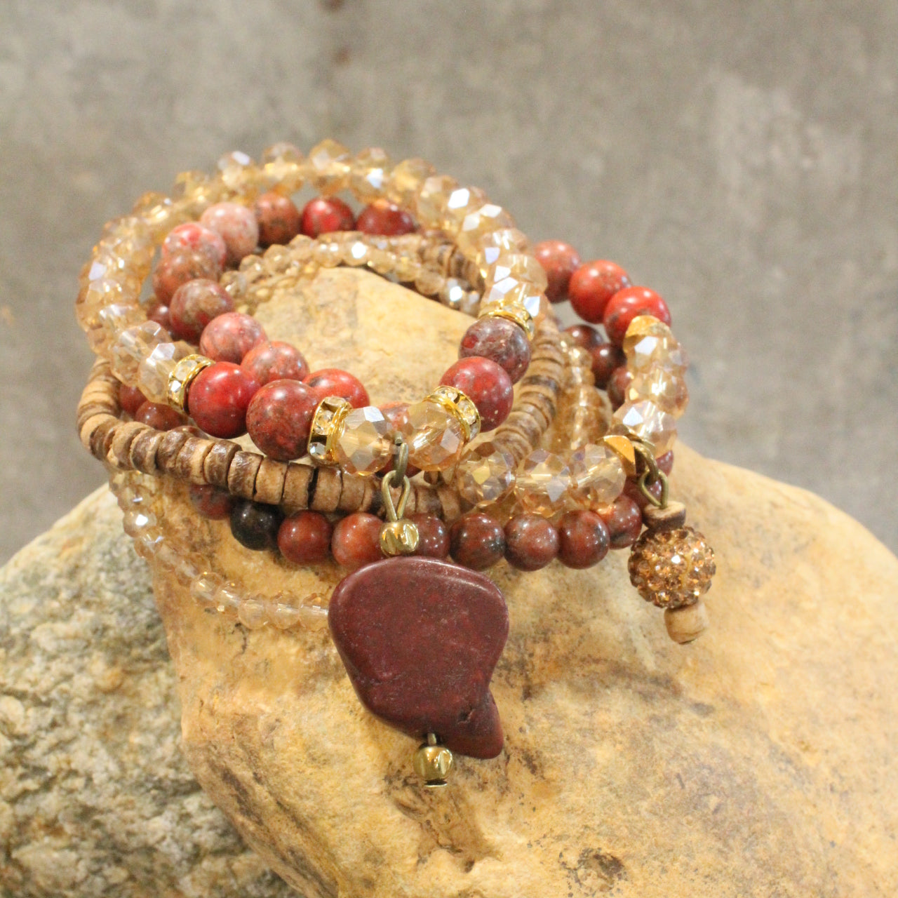 Vintage Stone & Sass Bracelet Set