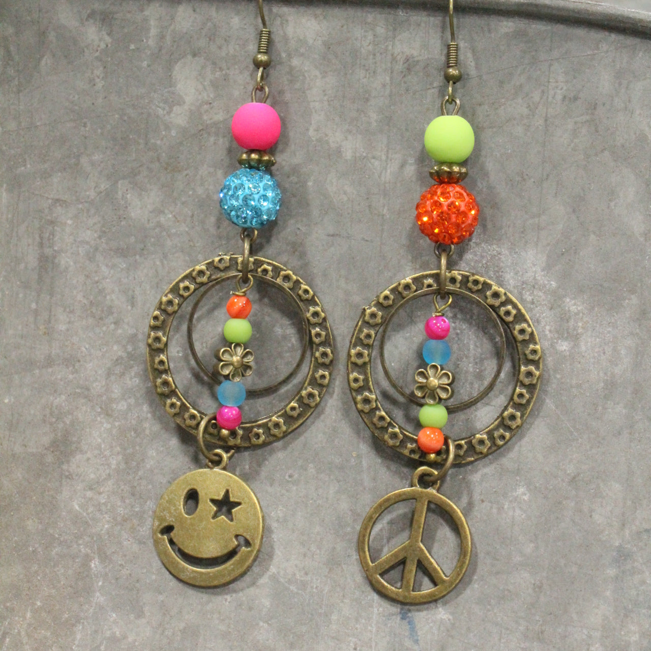 Peace, Love , & Mama Dangle Earrings