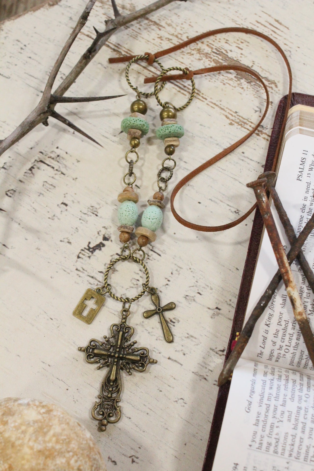 Our Daily Bread Cross Necklace