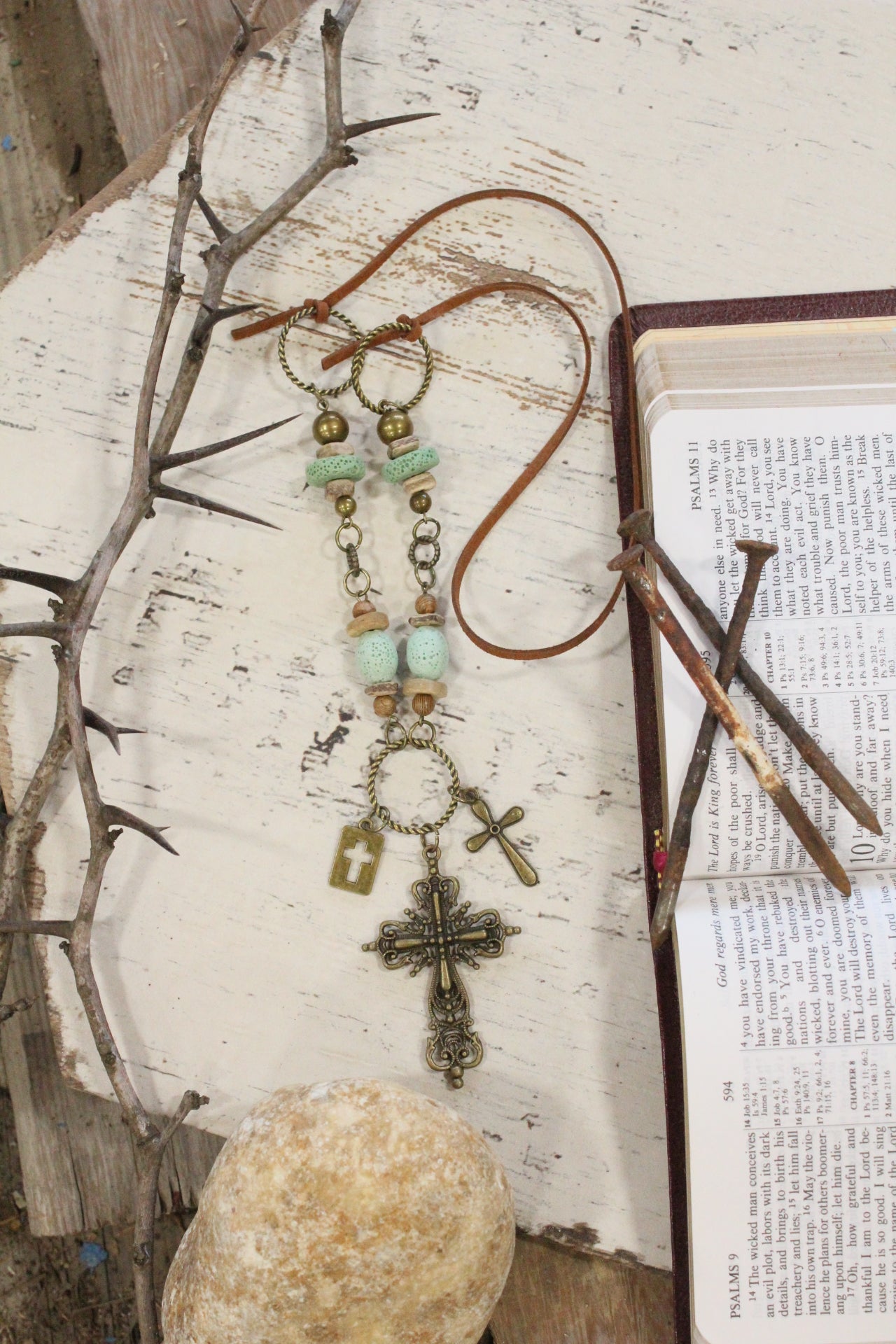 Our Daily Bread Cross Necklace