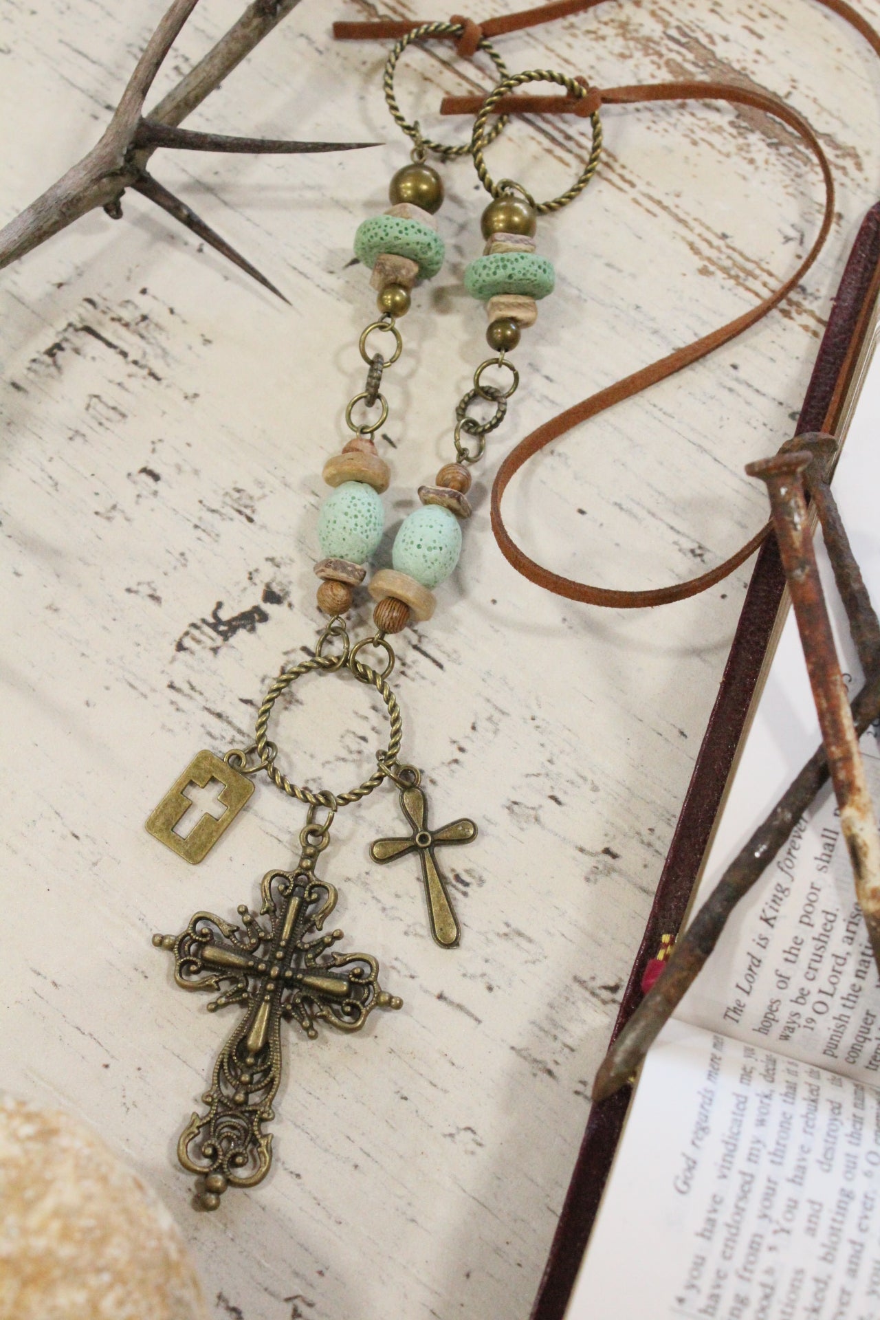 Our Daily Bread Cross Necklace