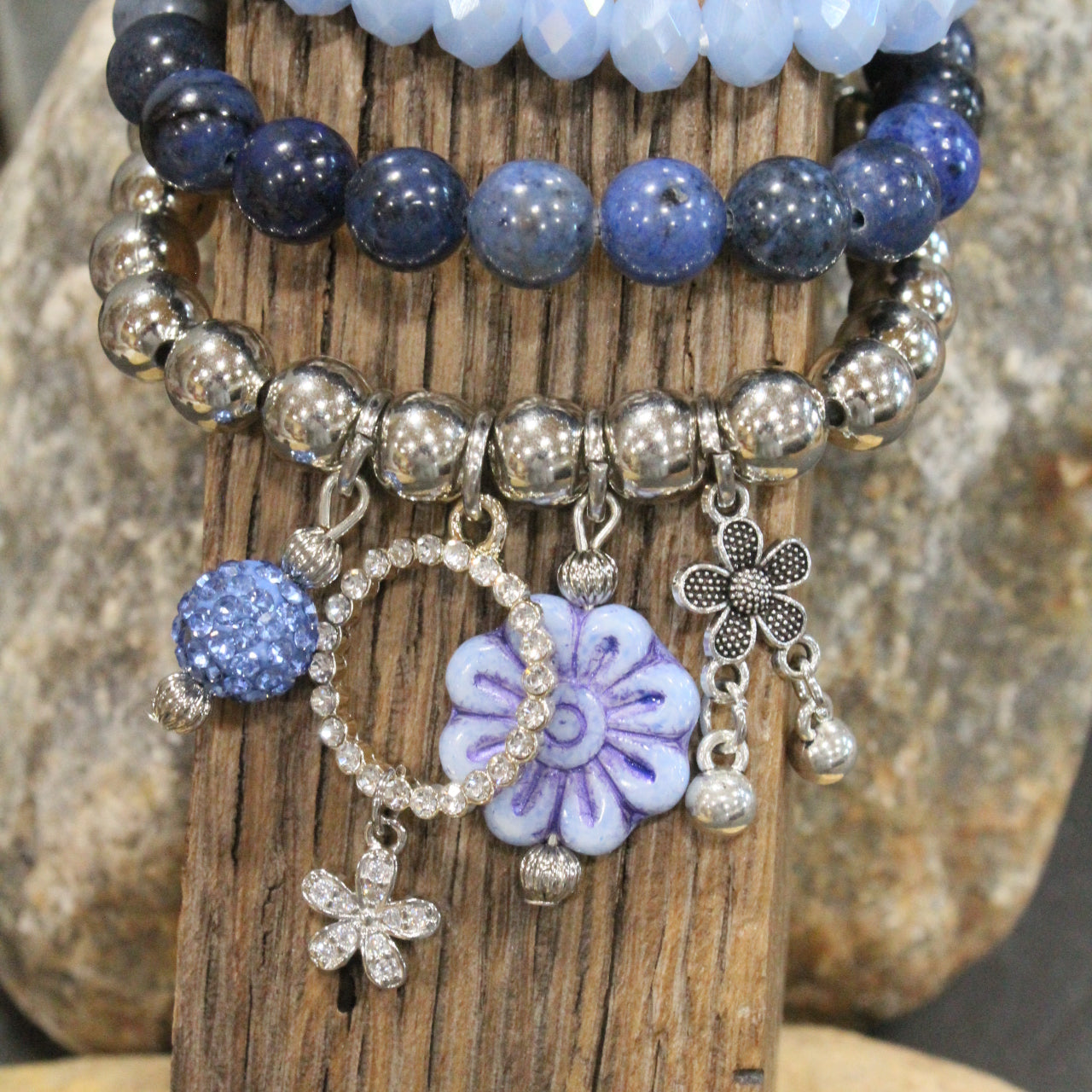 Dragonfly Lane Blue Bracelet Set