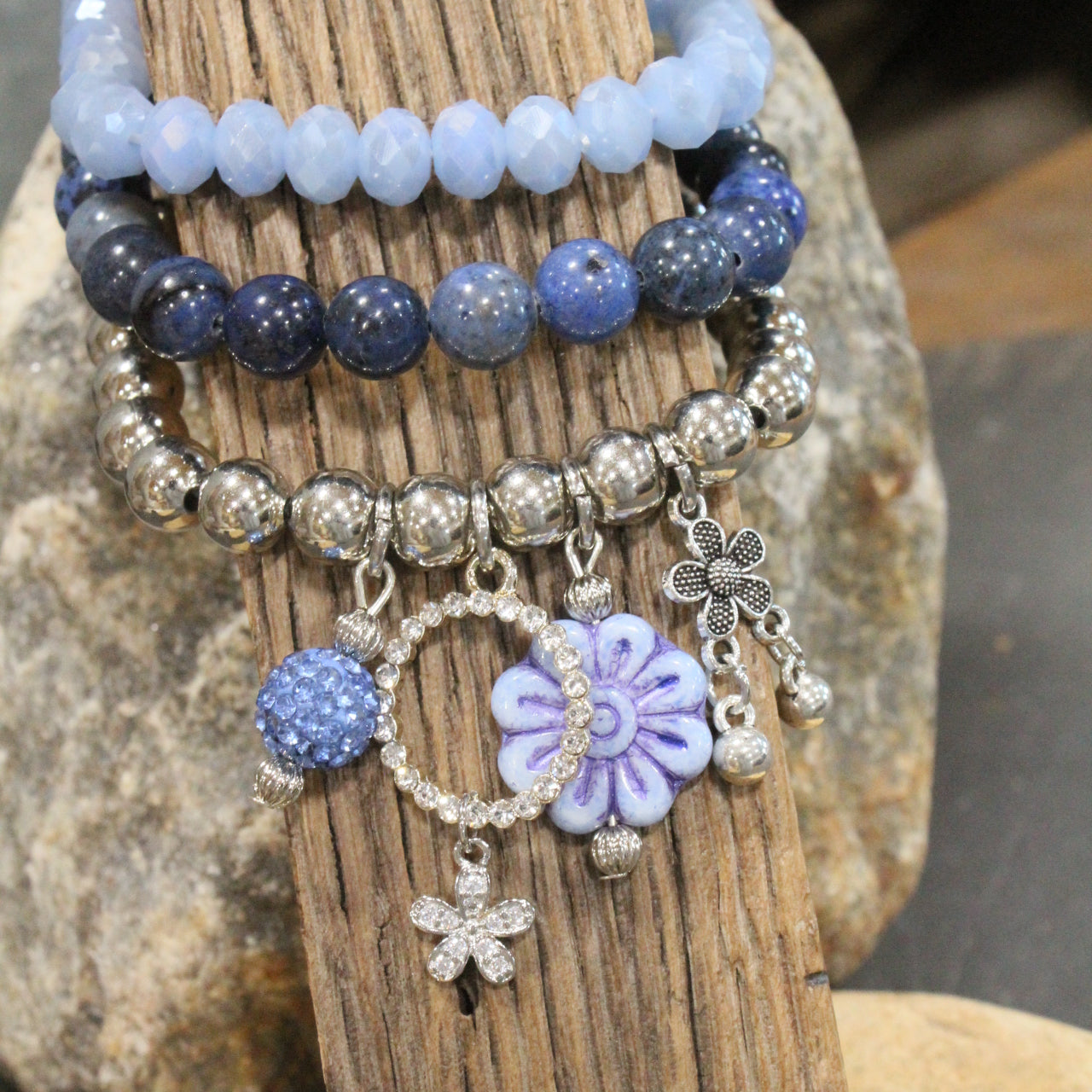 Dragonfly Lane Blue Bracelet Set