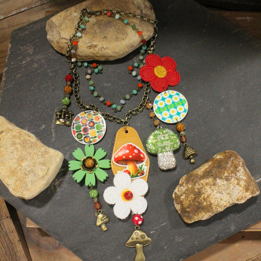Time To Go Mushroom Hunting Charm’d Necklace