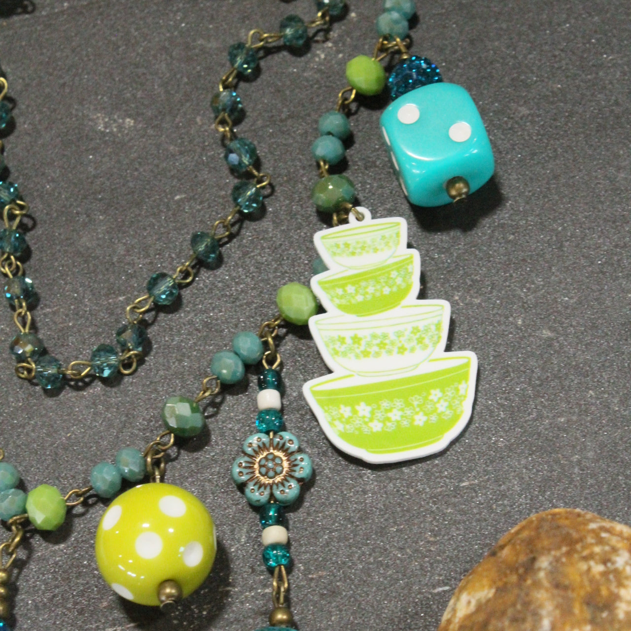 Grandma's Fresh Baked Granny Smith Apple Pie Charm’d Necklace