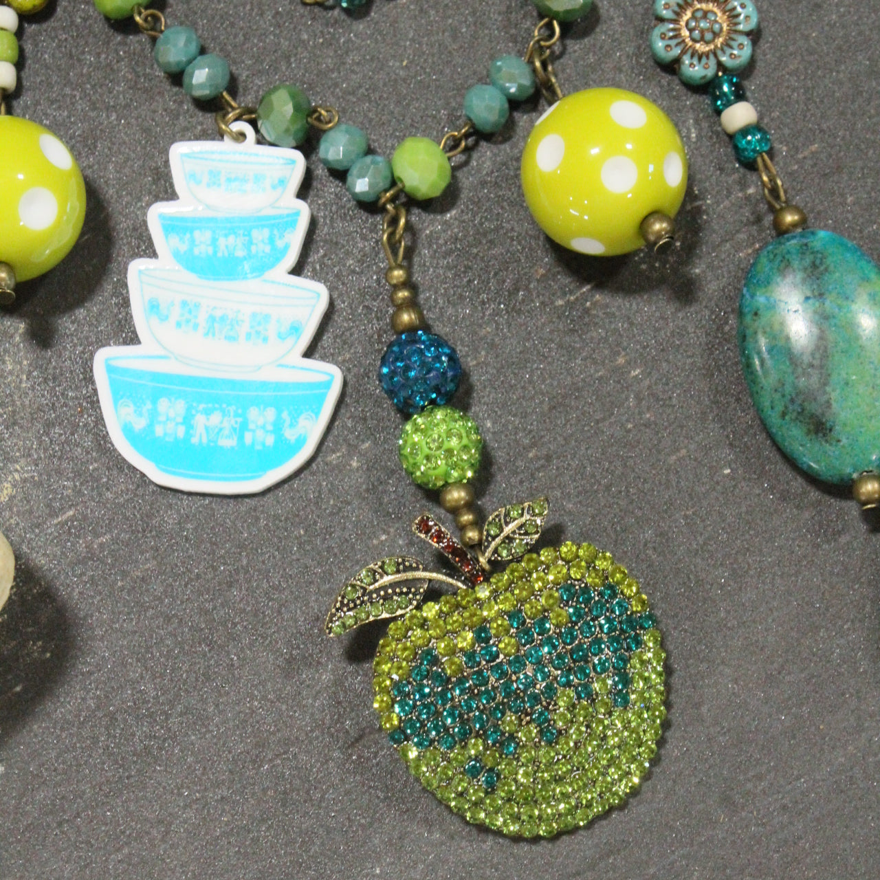 Grandma's Fresh Baked Granny Smith Apple Pie Charm’d Necklace