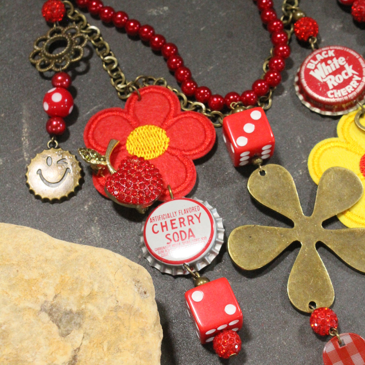 Cheesing With Cherries Charm’d Necklace