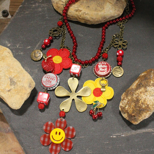 Cheesing With Cherries Charm’d Necklace