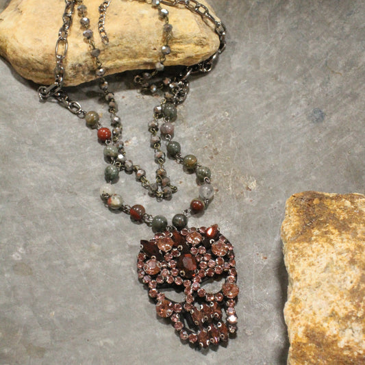 Funny Bones Blush Layered Necklace