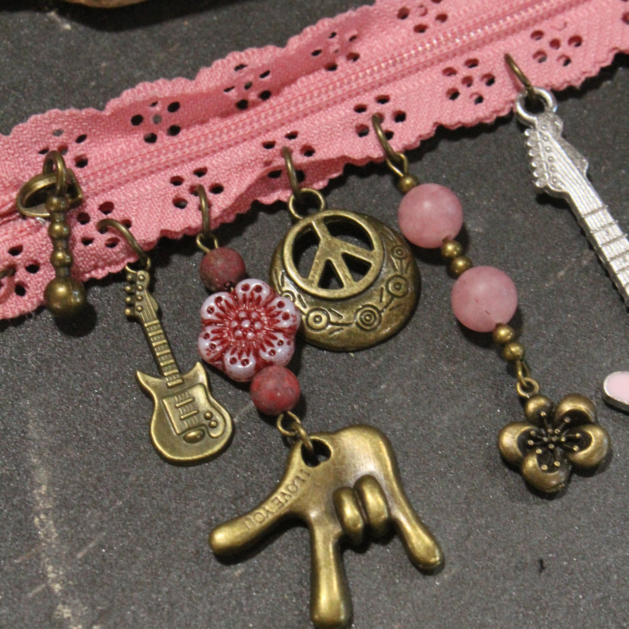 All Choked Up Dusty Pink Groovy Girl Necklace