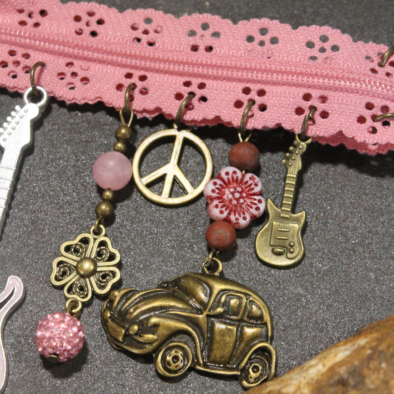 All Choked Up Dusty Pink Groovy Girl Necklace