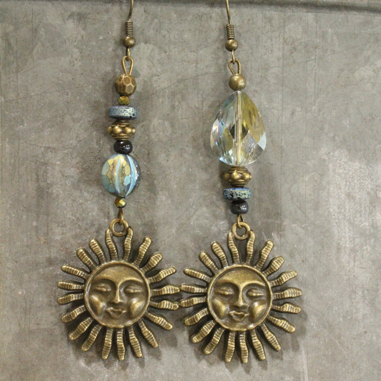Over The Moon Dangle Drop Earrings
