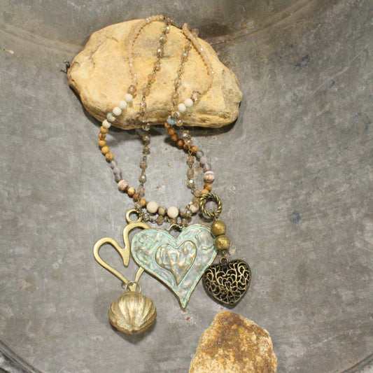 The Greatest Of These Is Love Charm'd Necklace