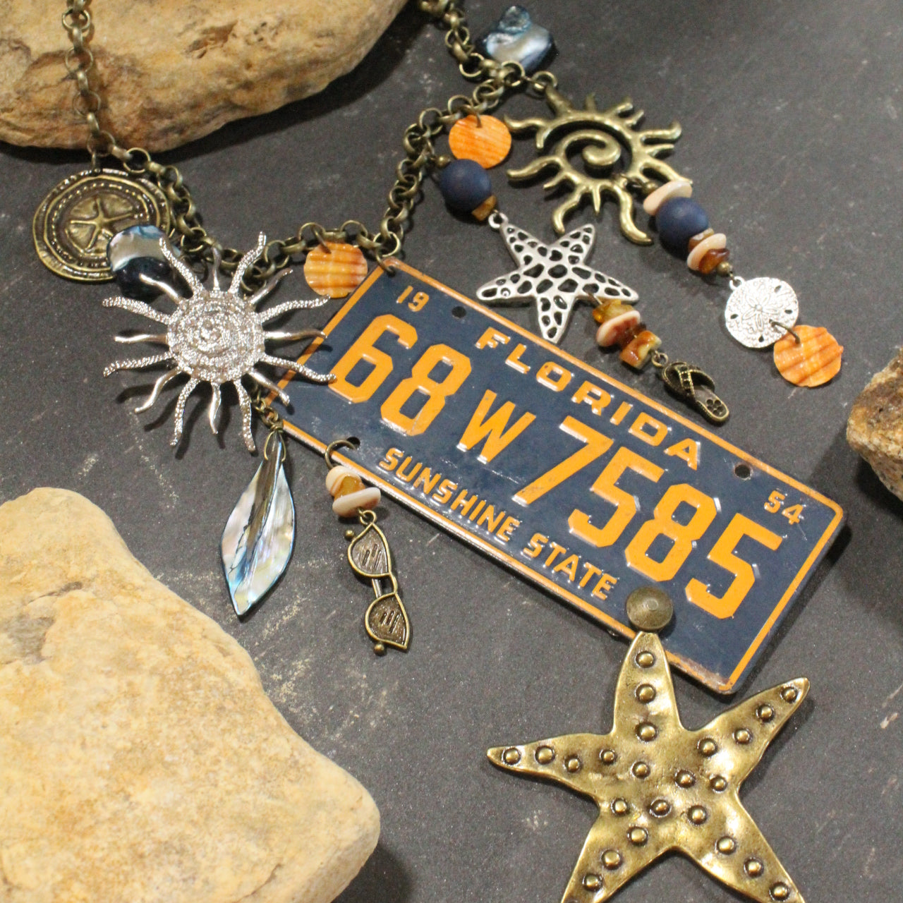 Travel Time In Florida Necklace