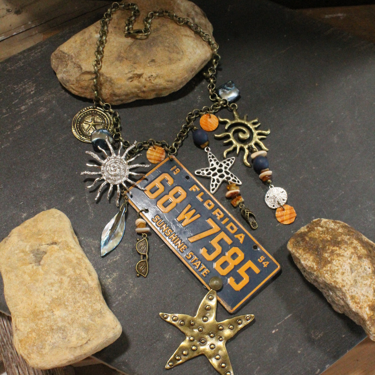 Travel Time In Florida Necklace