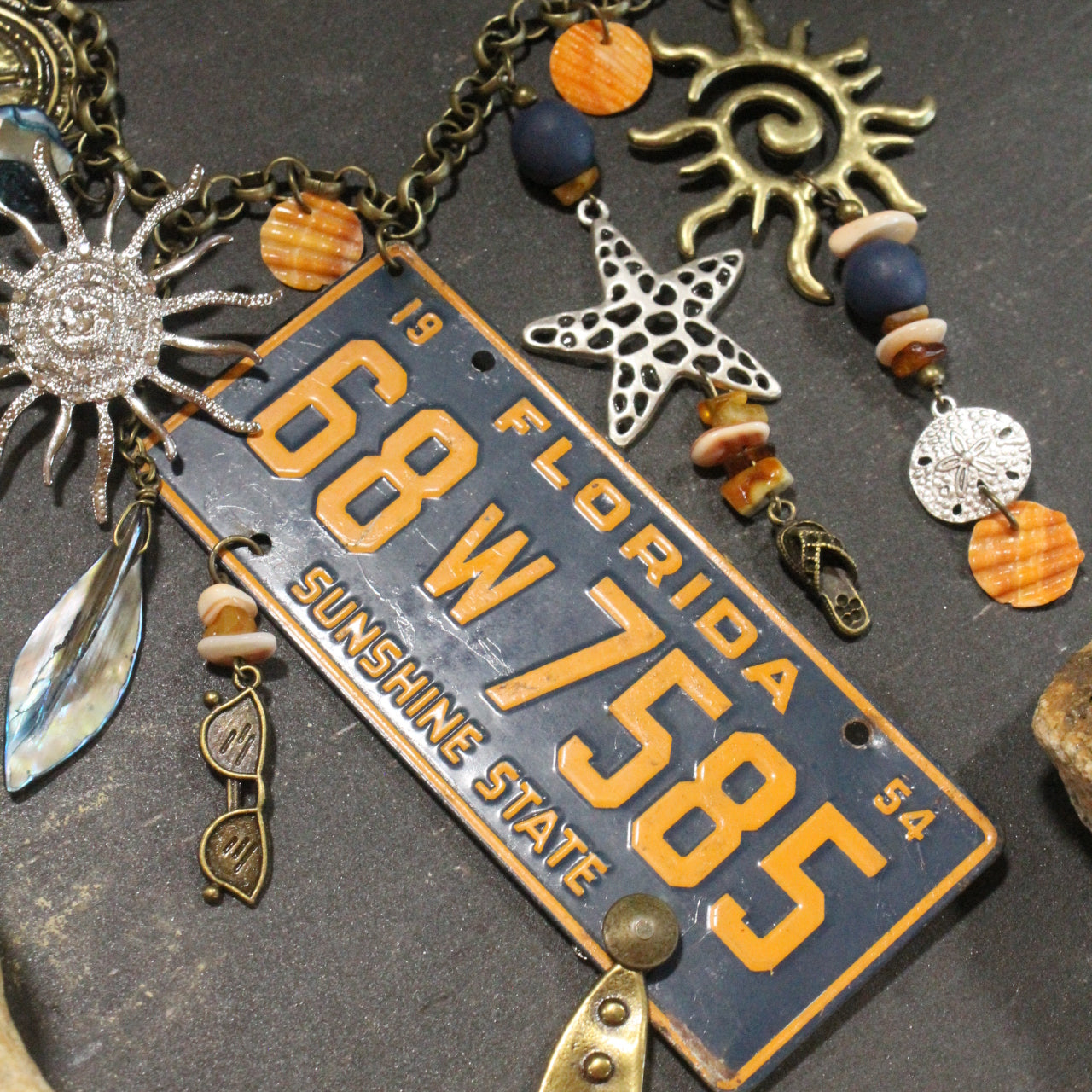 Travel Time In Florida Necklace